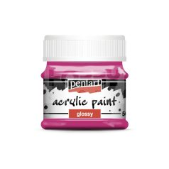   Pentart Fényes magenta színű akril bázisú hobbi festék 50 ml