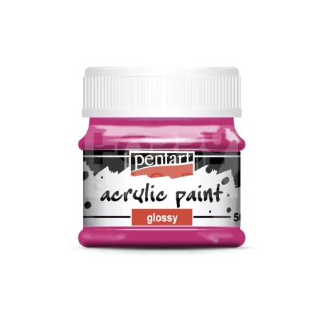Pentart Fényes magenta színű akril bázisú hobbi festék 50 ml