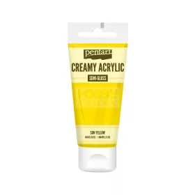   Pentart selyemfényű krémes akrilfesték – napsárga 60 ml
