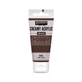 Pentart selyemfényű krémes akrilfesték – barna 60 ml