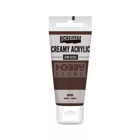 Pentart selyemfényű barna színű akril bázisú krémes hobbi festék 60 ml