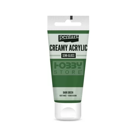Pentart selyemfényű sötétzöld színű akril bázisú krémes hobbi festék 60 ml