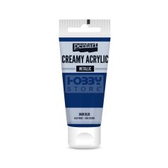   Pentart selyemfényű sötétkék színű akril bázisú krémes hobbi festék 60 ml