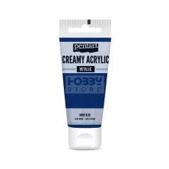   Pentart selyemfényű sötétkék színű akril bázisú krémes hobbi festék 60 ml