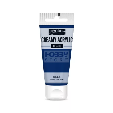Pentart selyemfényű sötétkék színű akril bázisú krémes hobbi festék 60 ml