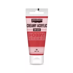   Pentart selyemfényű piros színű akril bázisú krémes hobbi festék 60 ml