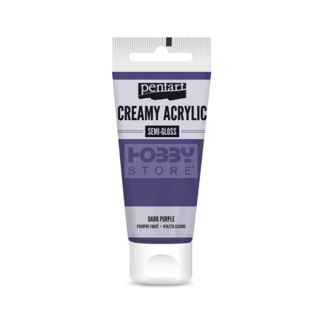 Pentart selyemfényű sötétlila színű akril bázisú krémes hobbi festék 60 ml