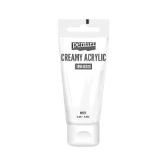   Pentart selyemfényű fehér színű akril bázisú krémes hobbi festék 60 ml