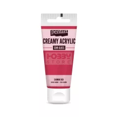   Pentart selyemfényű kárminvörös színű akril bázisú krémes hobbi festék 60 ml