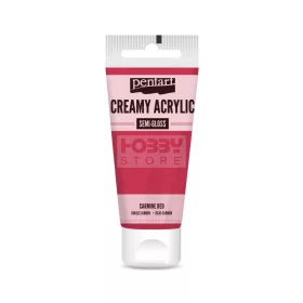   Pentart selyemfényű krémes akrilfesték – kárminvörös 60 ml