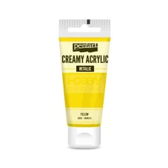   Pentart selyemfényű sárga színű akril bázisú krémes hobbi festék 60 ml