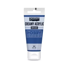   Pentart selyemfényű kék színű akril bázisú krémes hobbi festék 60 ml
