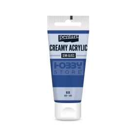 Pentart selyemfényű krémes akrilfesték – kék 60 ml