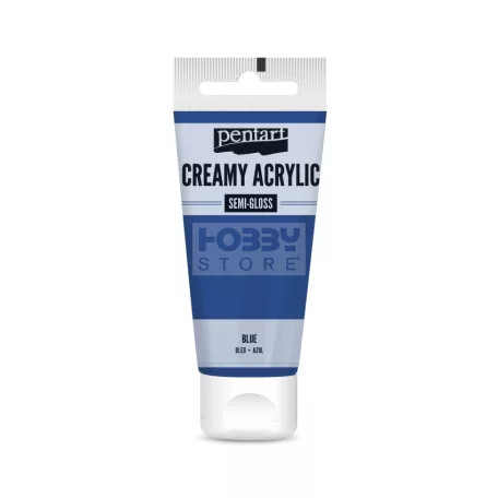 Pentart selyemfényű kék színű akril bázisú krémes hobbi festék 60 ml
