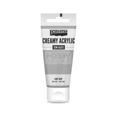   Pentart selyemfényű világosszürke színű akril bázisú krémes hobbi festék 60 ml