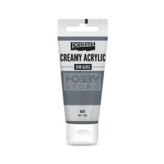   Pentart selyemfényű szürke színű akril bázisú krémes hobbi festék 60 ml