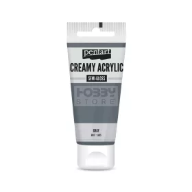 Pentart selyemfényű krémes akrilfesték – szürke 60 ml