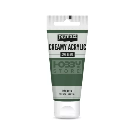 Pentart selyemfényű fenyőzöld színű akril bázisú krémes hobbi festék 60 ml