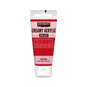   Pentart selyemfényű krémes akrilfesték – rúzspiros 60 ml