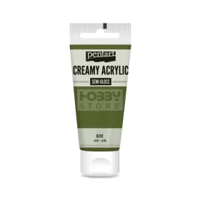 Pentart selyemfényű krémes akrilfesték – olíva 60 ml