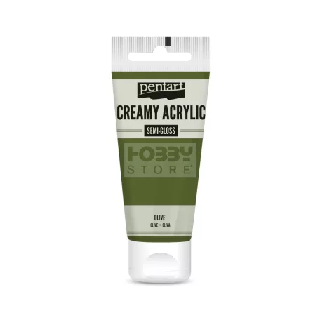 Pentart selyemfényű olíva színű akril bázisú krémes hobbi festék 60 ml