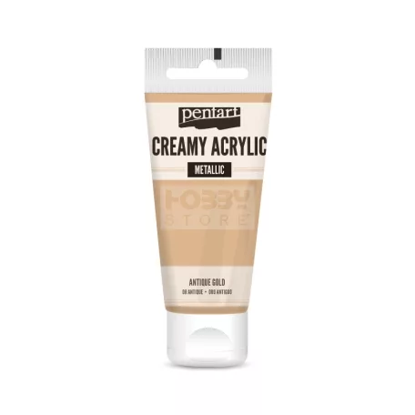 Pentart metál antikarany színű akril bázisú krémes hobbi festék 60 ml