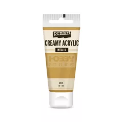   Pentart metál arany színű akril bázisú krémes hobbi festék 60 ml