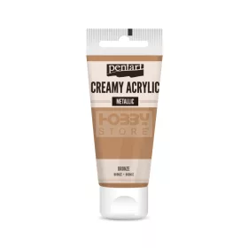 Pentart metál krémes akrilfesték – bronz 60 ml