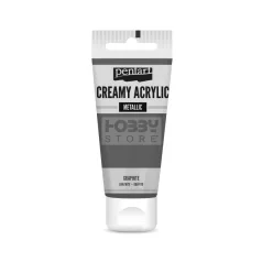   Pentart metál grafit színű akril bázisú krémes hobbi festék 60 ml