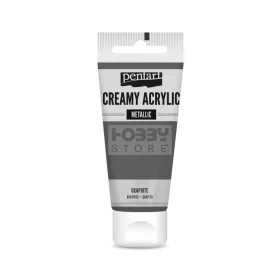 Pentart metál krémes akrilfesték – grafit 60 ml