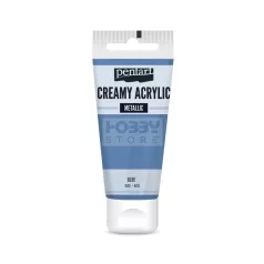   Pentart metál kék színű akril bázisú krémes hobbi festék 60 ml