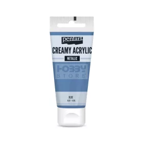 Pentart metál krémes akrilfesték – kék 60 ml