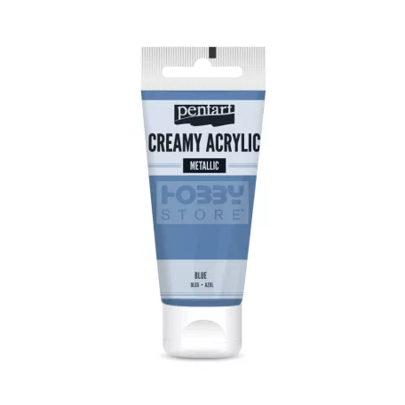 Pentart metál kék színű akril bázisú krémes hobbi festék 60 ml