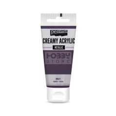   Pentart metál lila színű akril bázisú krémes hobbi festék 60 ml