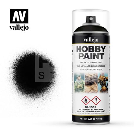 Vallejo Basic Primer Black alapozó spray (400ml) 28012V
