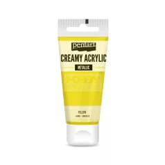   Pentart metál sárga színű akril bázisú krémes hobbi festék 60 ml