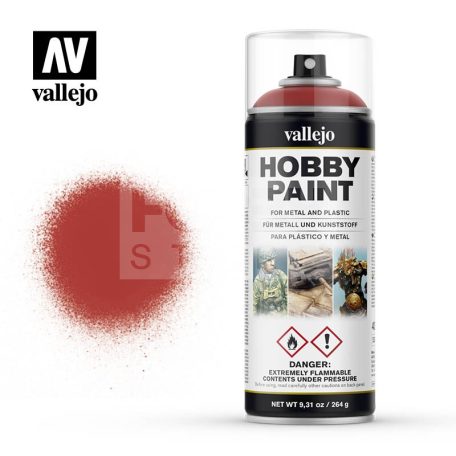 Vallejo Fantasy Color Primer Scarlet Red akril spray (400ml) 28016V