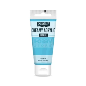 Pentart metál krémes akrilfesték – világoskék 60 ml