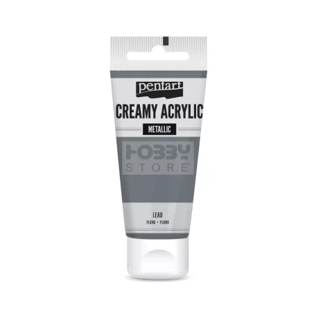 Pentart metál ólom színű akril bázisú krémes hobbi festék 60 ml