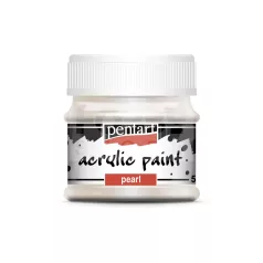   Pentart Gyöngyház fehér színű akril bázisú hobbi festék 50 ml