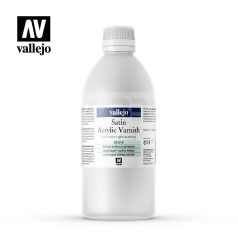   Vallejo Satin Acrylic Varnish 500 ml - szatén akril lakk 28519