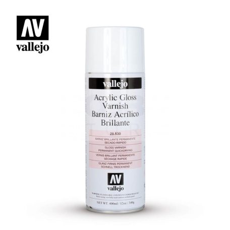 Vallejo Aerosol Varnish Gloss Varnish - Fényes akril lakk spray (400ml) 28530V