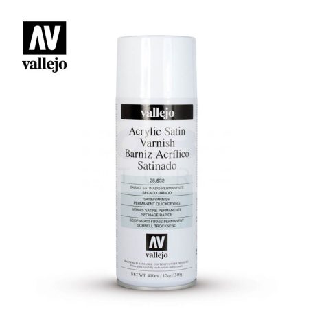 Vallejo Aerosol Varnish Satin Varnish - Szatén akril spray (400ml) 28532V