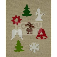   Filcfigura karácsonyi vegyes "A" szort. (kb. 5 cm ) 29224