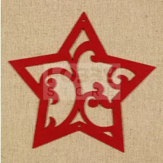   Filcfigura - Csillag nagy filcfigura 2 db/csomag (Ablakdísz készítéshez) 29230