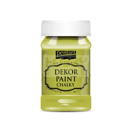 Pentart Dekorfesték lágy (chalky) sárgászöld 100 ml 29334