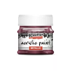   Pentart Metál aranylila színű akrilfesték - hobbi festék 50 ml 29362