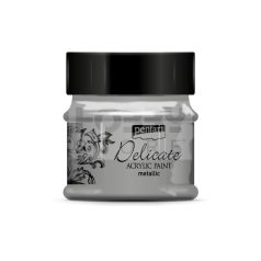   Pentart Delicate metál antikezüst színű akril bázisú hobbi festék 50 ml