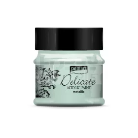 Pentart Delicate metál akrilfesték – zöldezüst 50 ml
