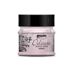 Pentart Delicate metál akrilfesték – lilaezüst 50 ml